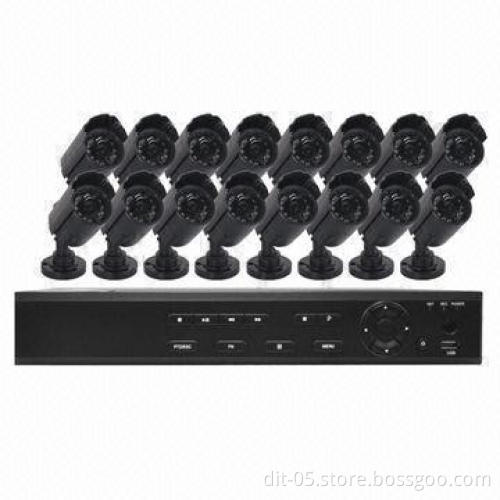 16 Channels D1 H.264 Standalone DVR Kit, Support PTZ Control